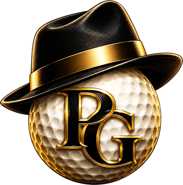 PimpsGolf fedora golf ball logo